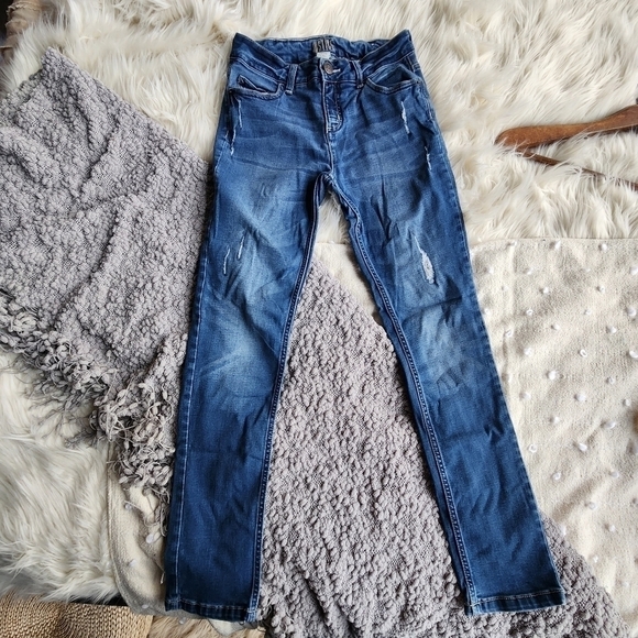 Justice Mid Rise Super Skinny Jeans - Picture 1 of 5